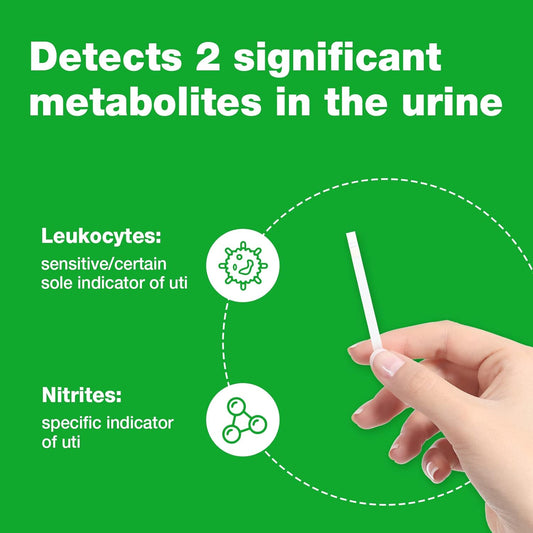 Easy@Home 25 Tests/Bottle Urinary Tract Fsa Eligible Infection Uti Test Strips, Monitor Bladder Urinary Tract Issues Testing Urine- For Over The Counter (Otc) Use, Urinalysis (Uti-25P)