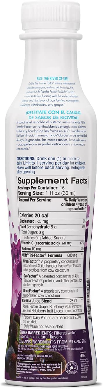 4Life Transfer Factor Riovida Tri-Factor Formula - Liquid Immune Syste