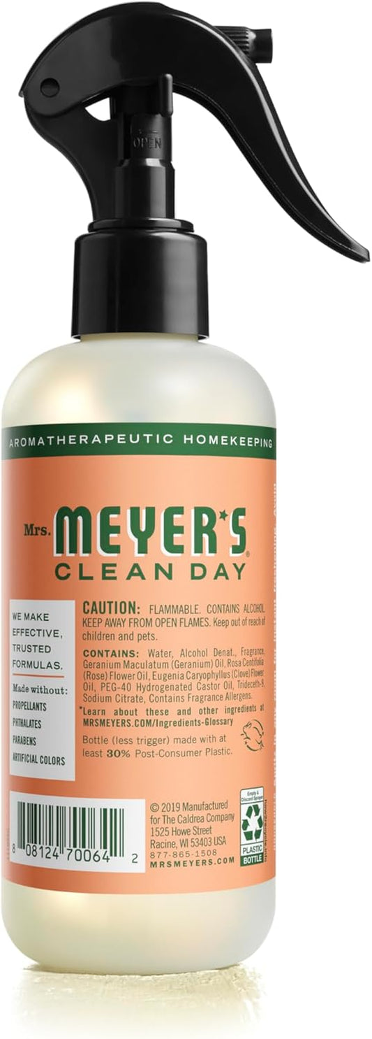 Mrs. Meyer'S Clean Day Room And Air Freshener Spray, Non-Aerosol Spray Bottle Infused With Essential Oils, Mint, 8 Fl. Oz