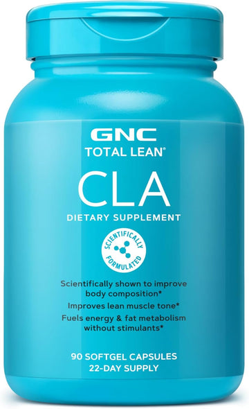 Gnc Total Lean Cla | Improves Body Composition & Lean Muscle Tone, Fuels Fat Metabolism & Energy Without Stimulants | Gluten Free | 90 Softgels