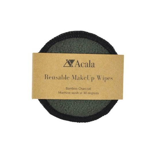 Acala Reusable Bamboo Charcoal Makeup Wipes - Pack Of 5
