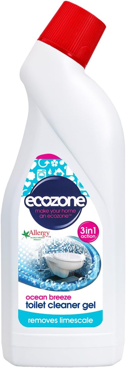 Ecozone 3 In 1 Toilet Cleaner Ocean Breeze 750Ml (Pack Of 2)