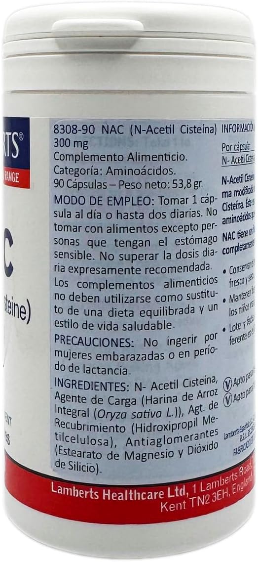 Lamberts N-Acetyl Cysteine (Nac) 300Mg 90 Capsules