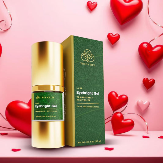 Tree Of Life Beauty Anti-Aging Eye Treatment Gel Cream To Hydrate Dark Circles And Reduce Puffiness, Bags And Wrinkles, Vitamin C