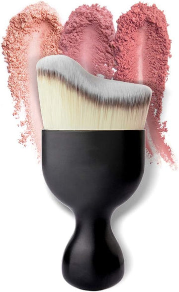 Foundation Kabuki Brush Contour Powder Brush Liquid Foundation Cream And Powder Makeup Brushes For Mineral Bb Cream Soft Touch Synthetic Fiber Face Blending Makeup Brush Without Any Brushes Mark