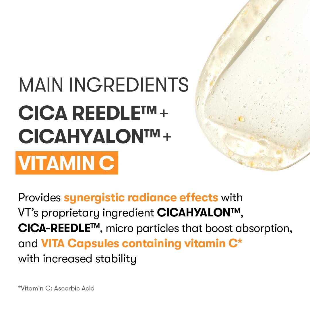 Vt Cosmetics Bundle Vita-Light Reedle Shot 100 & Vita-Light Reedle Shot 100 2-Step Hydrogel Mask(34.5Gx4Ea) : Beauty & Personal Care