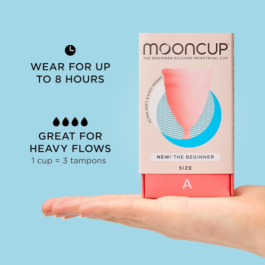 MooncupĀ® Beginner Menstrual Cup | Super Soft | Easy Insertion | Size A