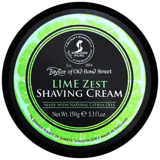 Taylor Of Old Bond Street Premium Wet Shaving Cream Bowl 5.3 Oz. (150G) - Lime Zest : Beauty & Personal Care