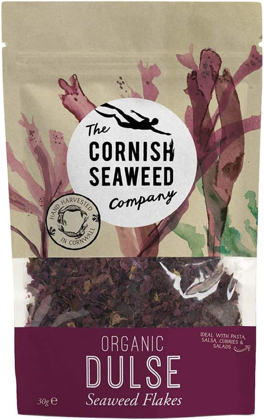 The Cornish Seaweed Company Flaked Organic Dulse Flakes 40G (Pack Of 4)