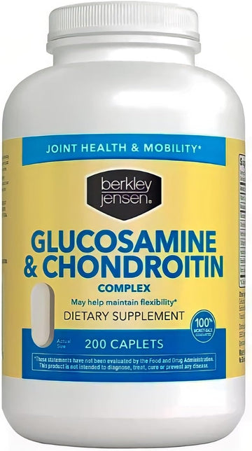 Berkley Jensen Glucosamine Chondroitin Msm Boswellia Complex - Triple Strength Advanced Dietary Supplement For Joints, Ligaments, Tendons, Bones, Connective Tissue Support, 200 Caplets (Pack Of 1)