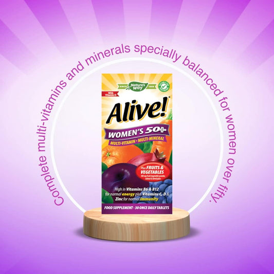 Alive! Women'S 50+ Multi-Vitamin And Minerals | 30 Tablets
