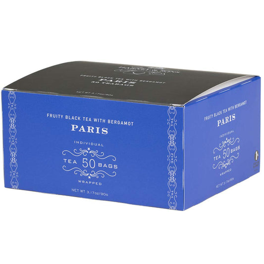 Harney & Sons Fruity Black Tea With Bergamot, Paris (50 Tea Bags) And Paris Black Tea (20 Sachets)