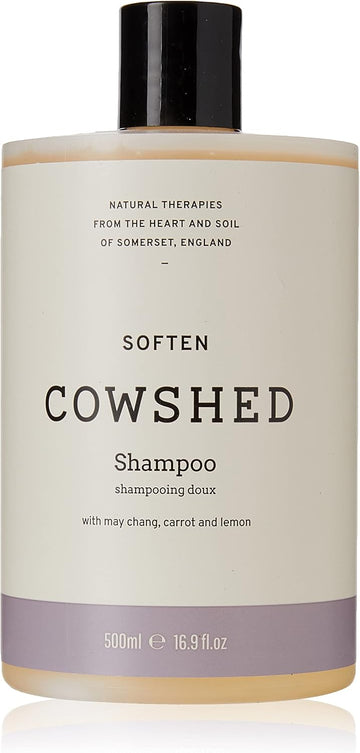 Cowshed Soften Shampoo - 500 Ml - Volumising Shampoos For All Hair Types | Everyday Hydrating Shampoo Sulphate And Paraben Free | Vegan Moisturising Shampoos For Fine Hair