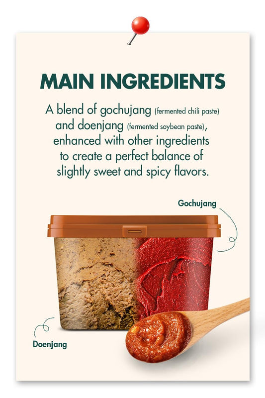 Vivid Kitchen | Korean Traditional Paste (1.1 Lb/500G) (Ssamjang)