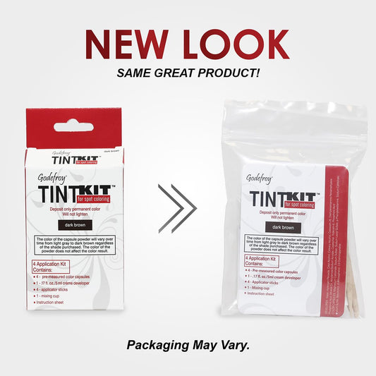 Godefroy Hair Color Kit For Spot Coloring Great For Small Areas Covers Up Gray Hairs Assorted Colors Available 4 Applicaion Kit, Medium Brown, 1 Count