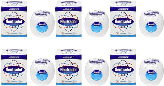 Neutradol Slow Release Gel, Air Freshener And Odour Eliminator, No Plug Or Spray Needed, Original, Multipack Of 6 X 135G