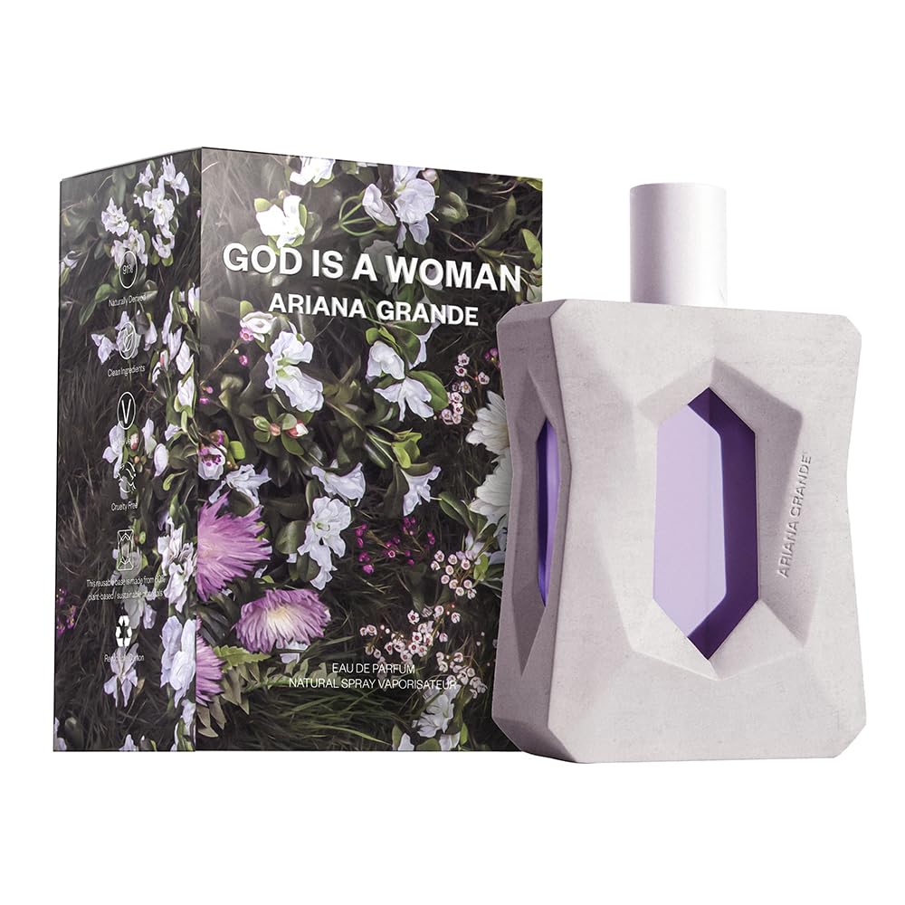 Ariana Grande God Is A Woman Eau De Parfum – Fruity Musk Fragrance For Women – Women'S Perfume With Notes Of Orris, Pear, Vanilla & Cedarwood – 3.4 Fl Oz : Beauty & Personal Care