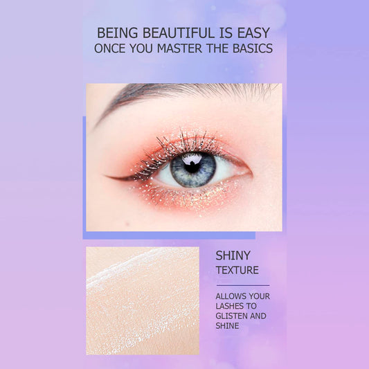 Venzen Streamer Shine Brush Mascara Long Lasting Crystal Sparkle Eye Eyelashes Makeup 6G