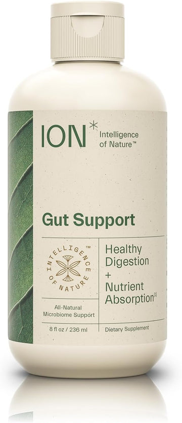 Ion* Intelligence Of Nature Gut Support Liquid | Promotes Digestive Wellness, Strengthens Immune Function, Alleviates Gluten Sensitivity, Enhances Mental Clarity | 2-Week Supply (8 Oz.)