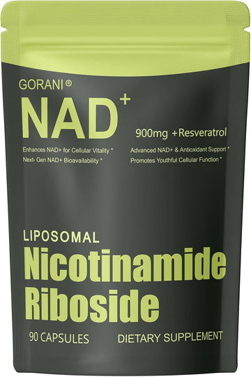 Nmnh Supplement Alternative -Liposomal Nad+ & Resveratrol Supplement โ 90 Capsules, Enhanced Absorption Technology For Cellular Health, Energy Support & Mental Focus | Non-Gmo, Gluten-Free