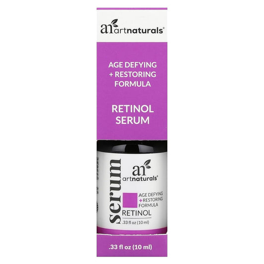 Artnaturals Retinol Serum For Face - With Vitamin C, 2.5% Retinol Oil & Hyaluronic-Acid - Skin Clearing - Anti-Aging, Anti-Wrinkle Eye Serum - Skin Repair, Night Therapy (0.33 Fl Oz / 10Ml)