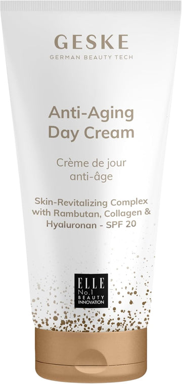 GESKE | Anti Aging Day Cream | SPF 20 | Moisturizing cream with hyaluron | Anti-Wrinkle Cream | Moisturizing Skin Cream | Vegan | Without animal testing | Complements GESKE SmartAppGuided™ Devices : Amazon.co.uk: Beauty