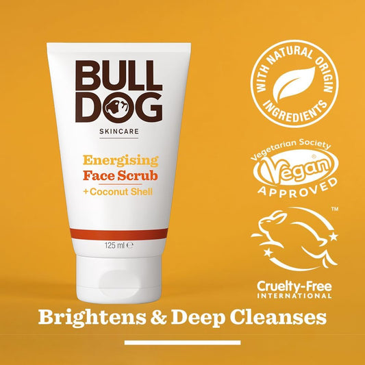 Bulldog Skincare - Energising Face Scrub For Men Exfoliating Coconut Shell Scrub 125 Ml