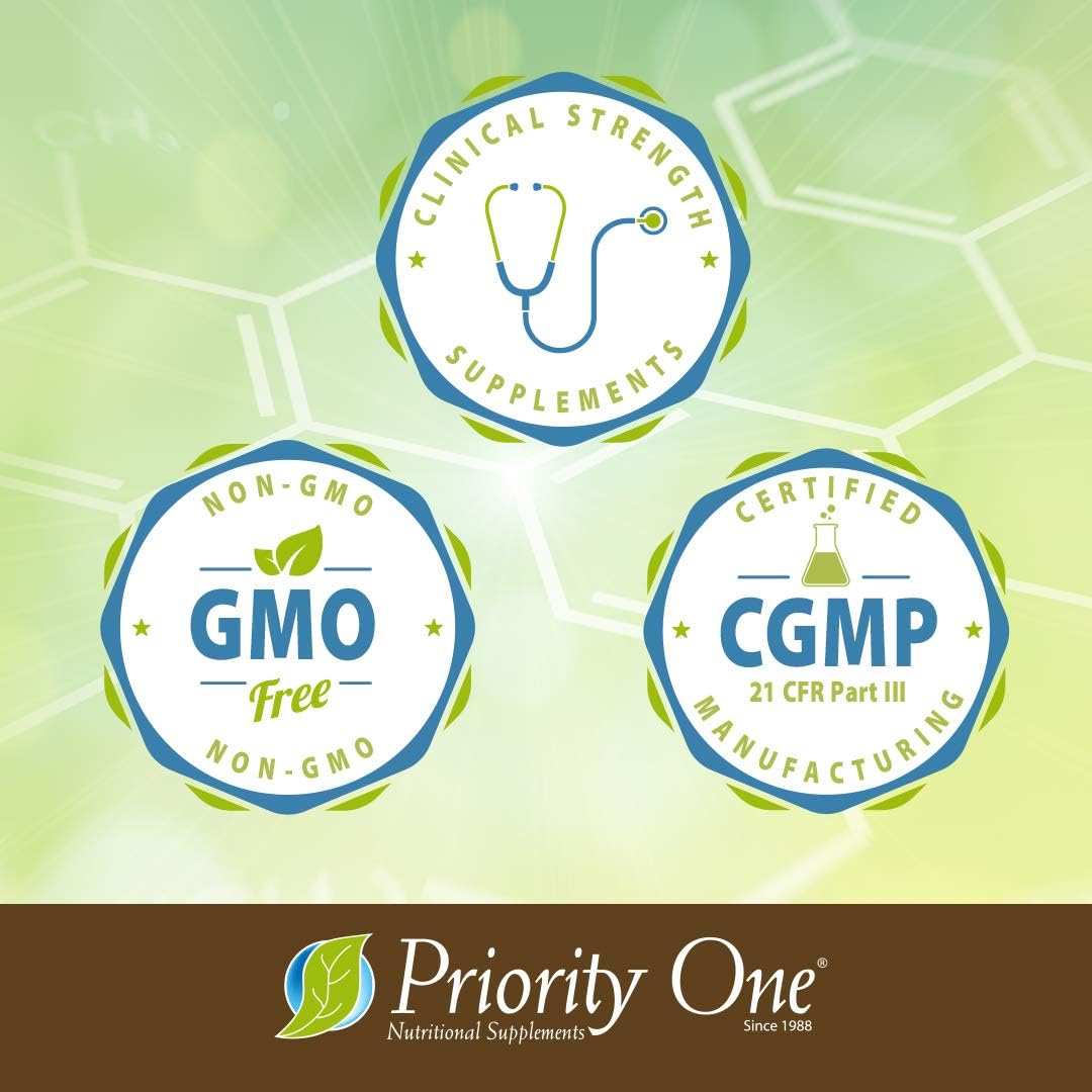 Priority One Vitamins Adrenal 160mg 60 Capsules Adrenal Support : Health & Household