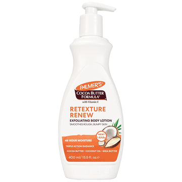 Palmer's Cocoa Butter Formula Retexture & Renew Exfoliating Body Lotion, 13.5 Ounce