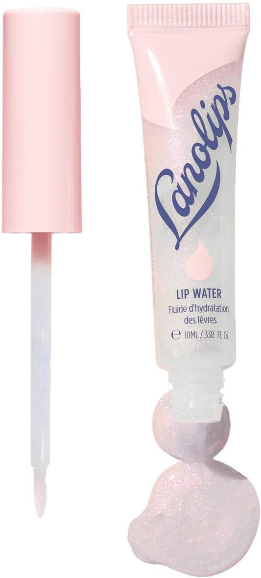 Lanolips Lip Water - Hydrating Lanolin Lip Serum With Hyaluronic Acid, Glycerin + Shimmer Tints For Hydrated, Glowing, Plump Looking Lips (10Ml / 0.34 Fl Oz)