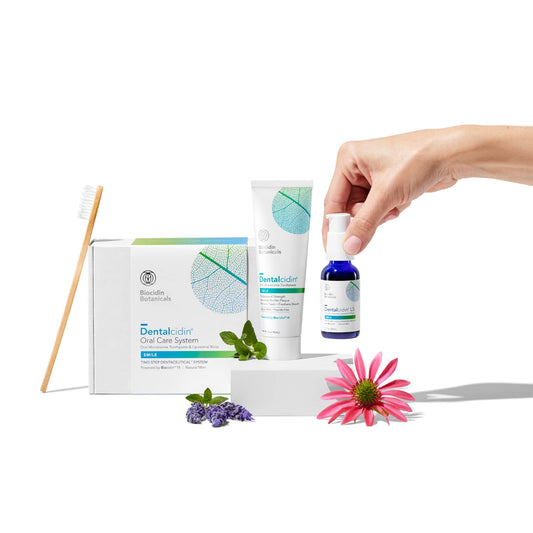 Biocidin Dentalcidin Oral Care System - Fluoride Free Toothpaste & Oral Rinse - 100% Plant-Based - Professional Strength Mouth Wash & Toothpaste For Adults & Kids 2+ (2 Piece Set)