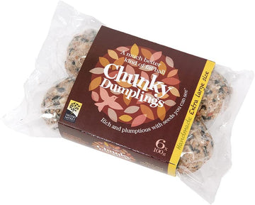 Fat Balls For Wild Birds - Jacobi Jayne® Chunky Dumplings™ Premium Suet Balls - Pack Of 6 X 100G - High Energy Fat Balls Wild Bird Food Feed To Attract Small Wild Birds Year RoundCd100-6
