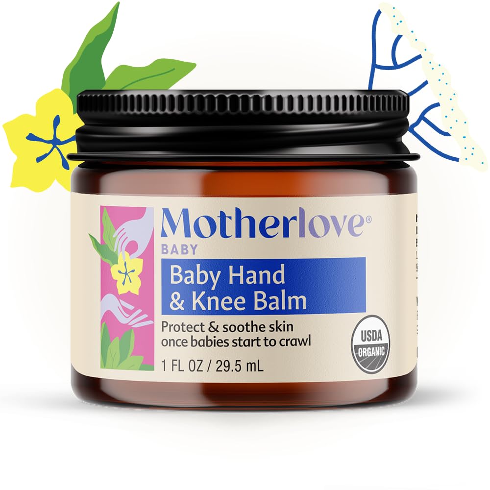 Motherlove Baby Hand & Knee Balm (1 Oz) Herbal Ointment For Crawling Babies—Organic, Non-Gmo, & Cruelty Free : Baby