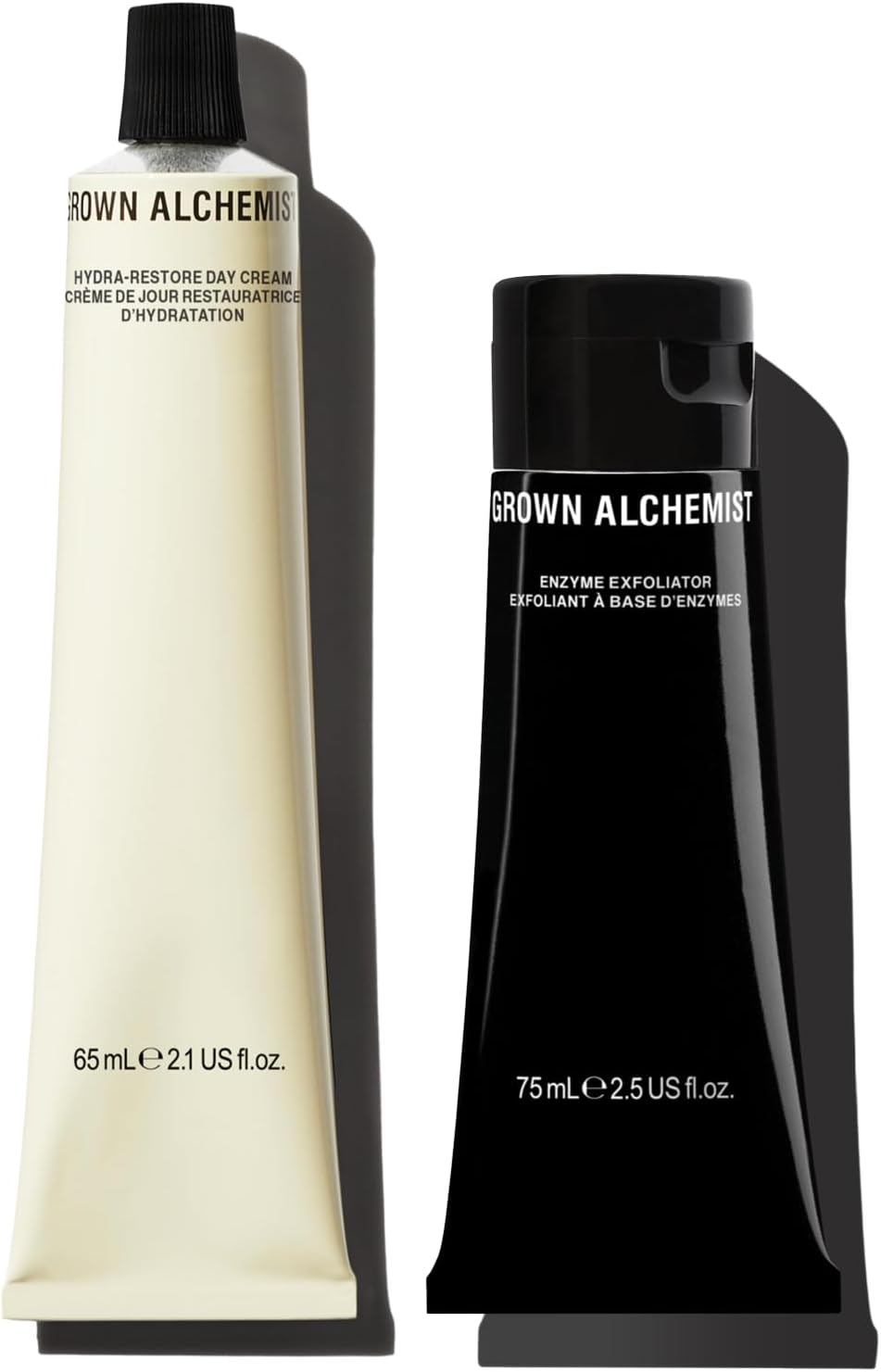 Grown Alchemist Exfoliate & Hydrate Duo - Skincare Holiday Gift Set includes Facial Exfoliator for Dry Skin and Daily Face Moisturiser, Day Cream - Hydrating Beauty Products, Vegan Gifts For Women : Amazon.co.uk: Beauty