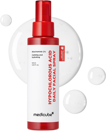 Medicube Power Soothing Spray | Hypochlorous Acid Daily Facial Mist For Calming & Soothing | Niacinamide For Uneven Skin Tone & Texture | Korean Skincare | 4.22 Fl.Oz