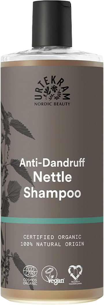 Urtekram Nettle Shampoo For Itchy Scalp - Soothing Anti Dandruff Shampoo, Nettle & Aloe Vera, Irritation & Dry Scalp Relief, Organic Hair Care Treatment, Natural Ingredients, 250 Ml (Pack Of 1)
