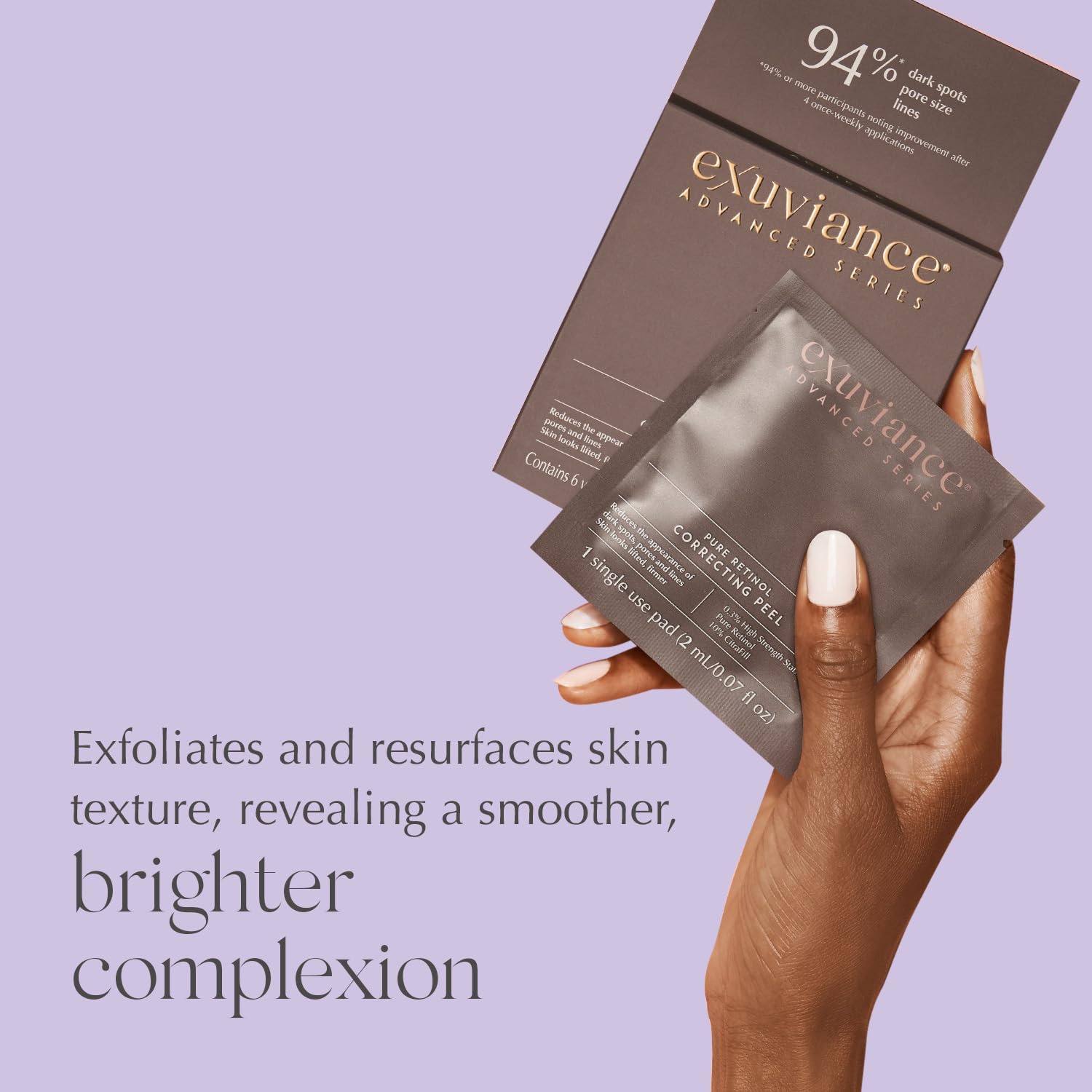 Exuviance Dark Spot Correcting Starter Set (35G Triple Microdermabrasion Face Polish/2 Pads Pure Retinol Corecting Peel) : Beauty & Personal Care