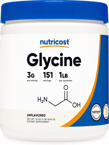 Nutricost Glycine Powder 1 - Non-Gmo, Gluten Free