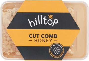 Hilltop Honey Cut Comb Slab 200G - Pure And Natural | Premium Quality And Tested For Authenticity | Certified Kosher | Dairy Nut And Gluten Free