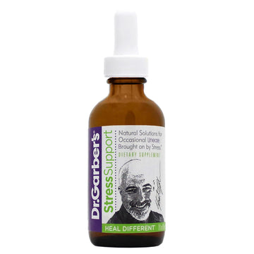 Dr. Garber'S Natural Solutions Stress Support Oral Drops - Gemmotherapy Liquid Supplement To Relieve Stress, Unease, Nervousness & Irritability And Promote Mental Clarity And Calm Mind & Body - 60Ml