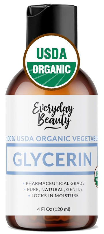 100% Organic Glycerin - For Skin & Hair - Food Grade - Usda Certified - Not From Palm Oil - Perfect Skin And Hair Moisturizer - 2 Fl Oz