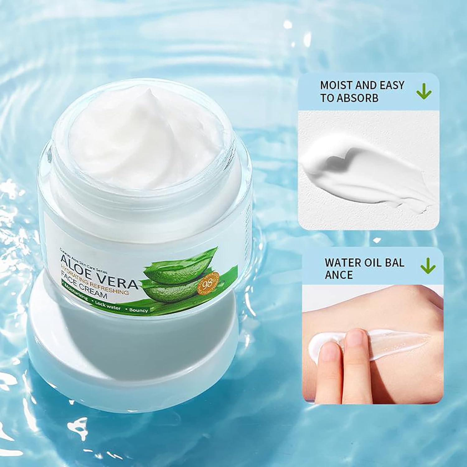 Skincare Gift Set Women - Skin Care Sets & Kits - Pamper Gifts For Women - Gift Set For Hydrating Refreshing Face (6Pcs Aloe Vera)