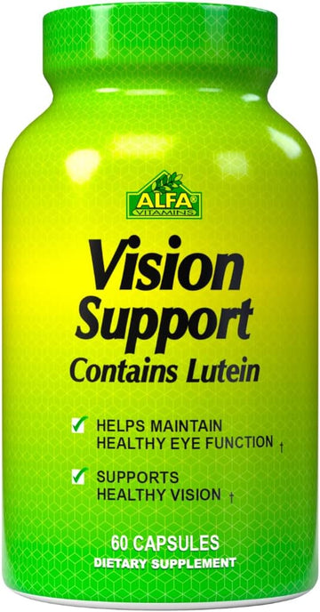 Alfa Vitamins Vision Support 60 Capsules - Nutritional Support For Healthy Eyes