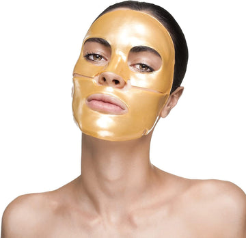 10 X New Infinitive Beauty Crystal 24K Gold Powder Gel Collagen Face Mask Masks Sheet Patch, Anti Ageing Aging, Skincare, Anti Wrinkle, Moisturising, Moisture, Hydrating, Uplifting