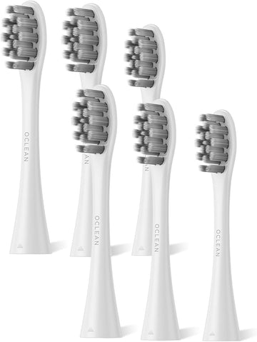 Oclean Replacement Toothbrush Heads, 6 Packs, White, Compatible With All Oclean Electric Toothbrush (Gum Care)