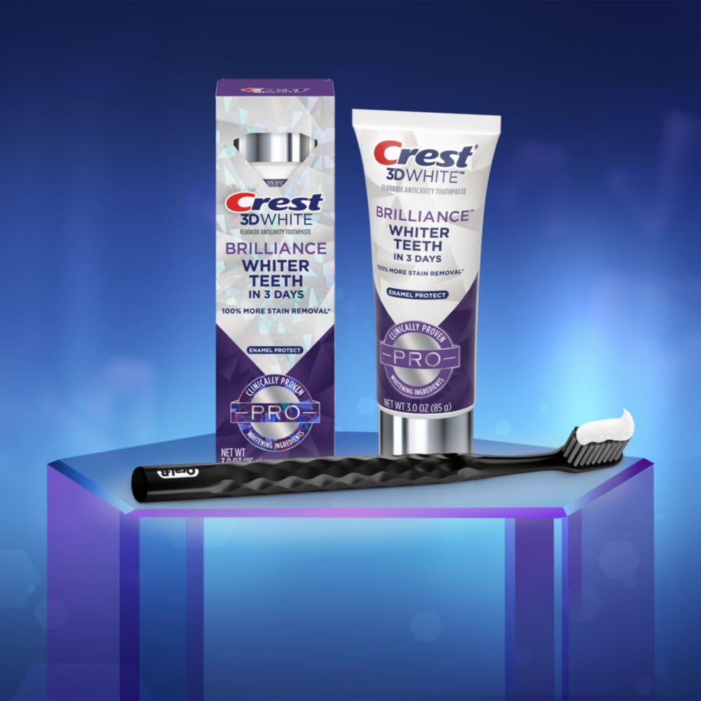Crest 3D White Brilliance Pro Enamel Protect 3Oz 3 Pack : Health & Household