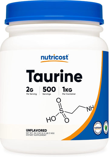 Nutricost Taurine Powder (1Kg) - 500 Servings