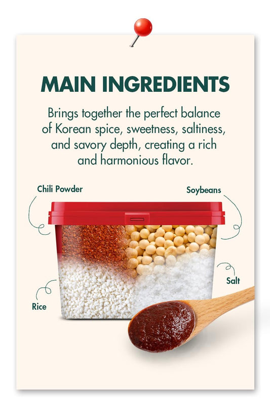 Vivid Kitchen | Korean Traditional Paste (1.1 Lb/500G) (Gochujang)