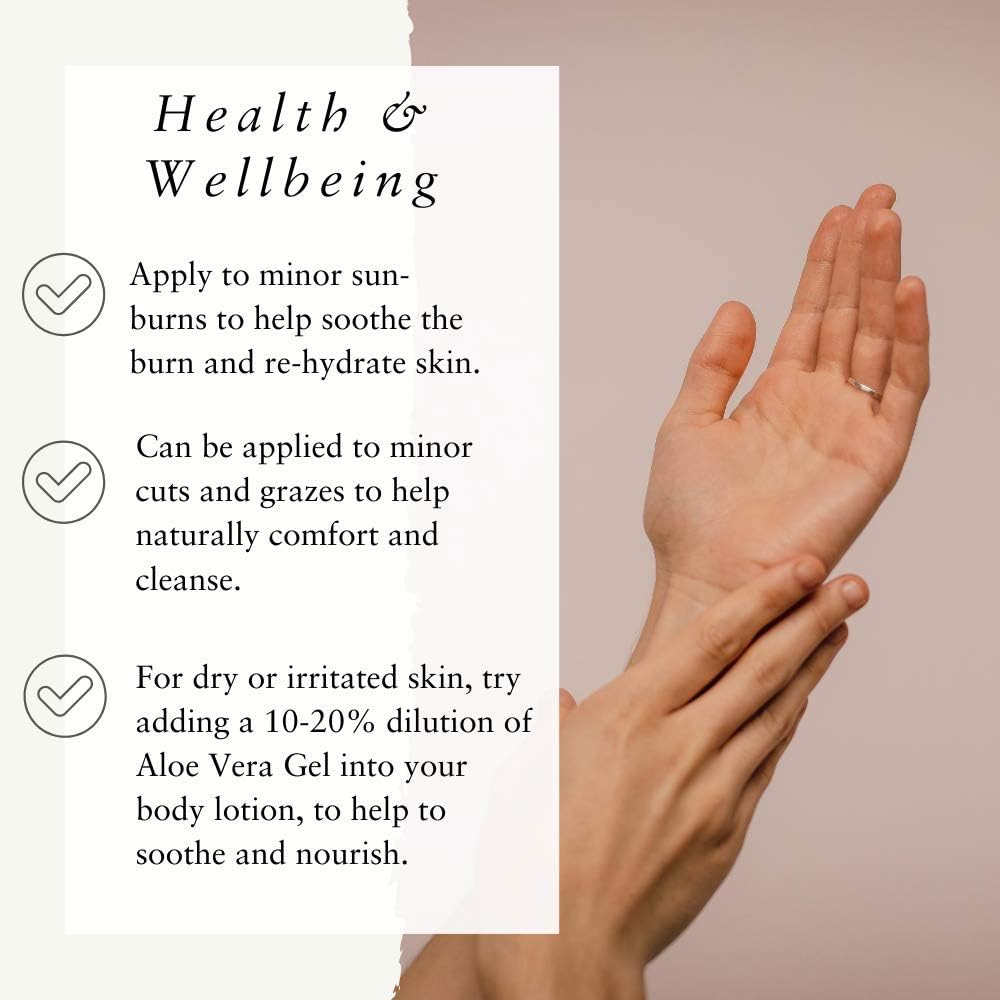 Absolute Aromas Aloe Vera & Lavender Gel 100g - Pure Aloe Vera Hydrating Face & Body Moisturiser, Natural Aloe Cream for Dry Skin, Sunburn, Acne, Soothing & Moisturising : Amazon.co.uk: Beauty