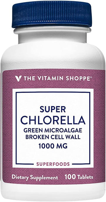 The Vitamin Shoppe Super Chlorella 1000 Mg (100 Tablets)